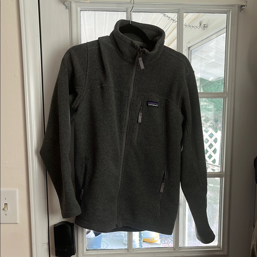 Patagonia Men's Gray Synchilla Fleece Zip Jacket